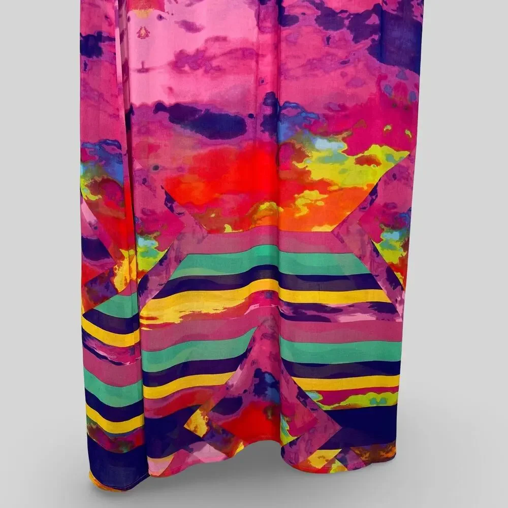 Bebe Colorful Maxi Skirt